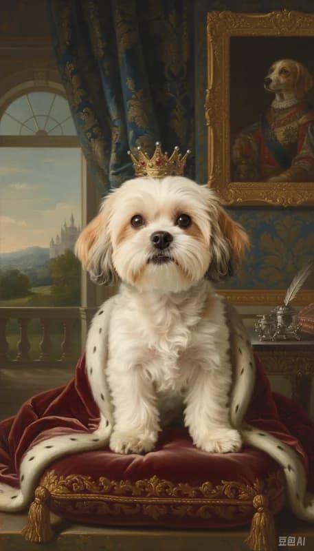 Your Pet, But Renaissance Royalty - AI photo editing result